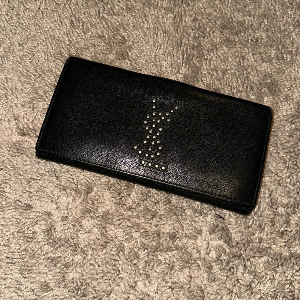 Yves Saint Laurent Studded Long Wallet
